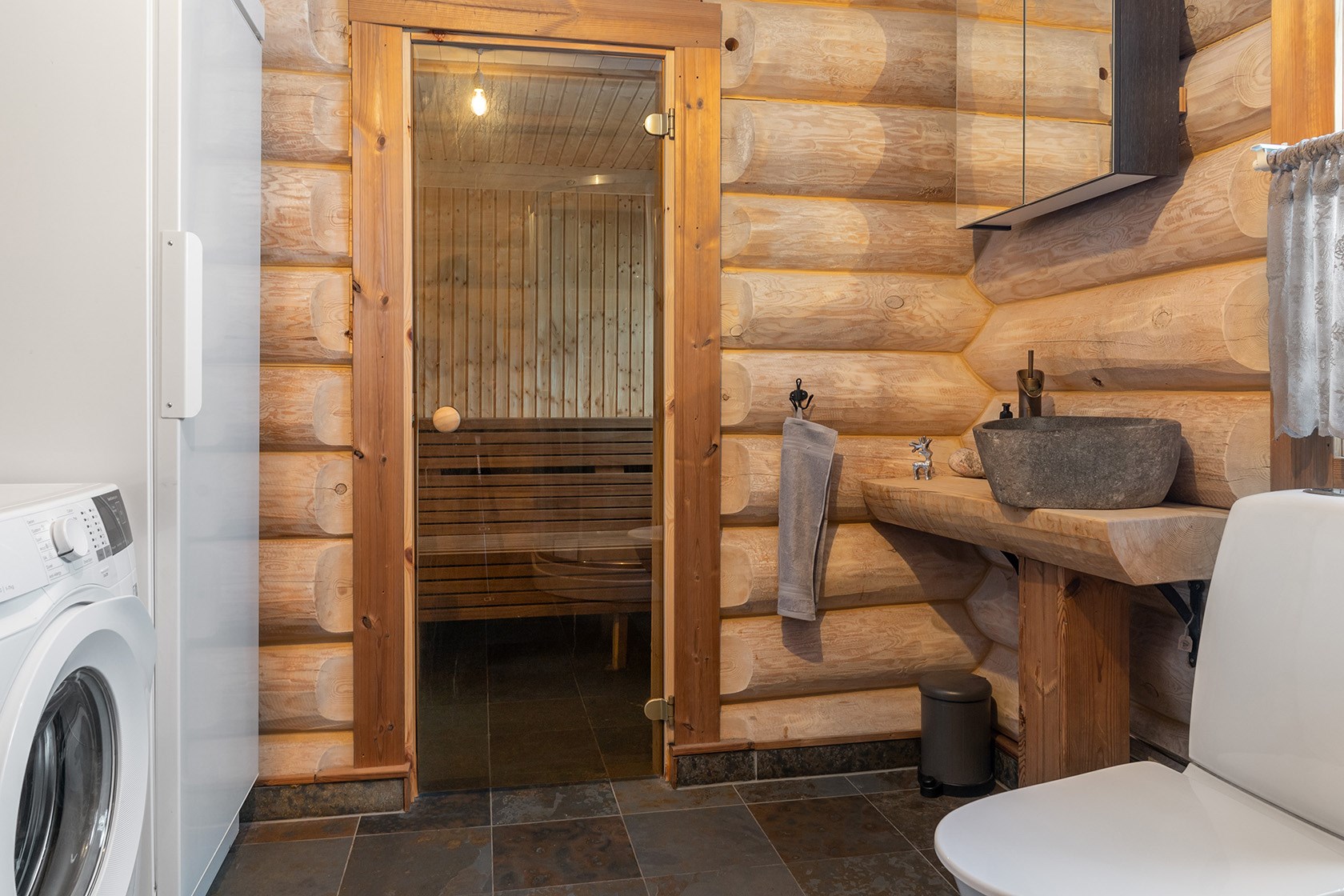 Timmerhus Badrum Toalett